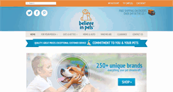 Desktop Screenshot of believeinpets.com